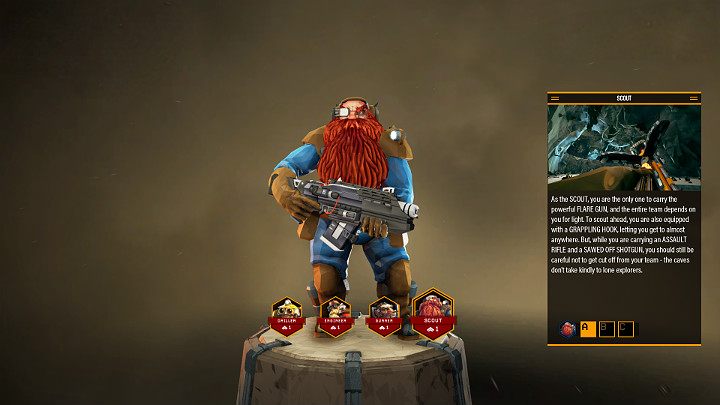 Scouts auxiliary weapon is the Jury-Rigged Boomstick, which is a handy two-barrel shotgun - Deep Rock Galactic: Scout - character description, perks - Scout - Deep Rock Galactic Guide