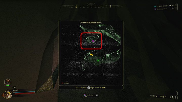 After using the device described above, the map available on the scanner will be updated - Deep Rock Galactic: Secret treasures - General information - Deep Rock Galactic Guide