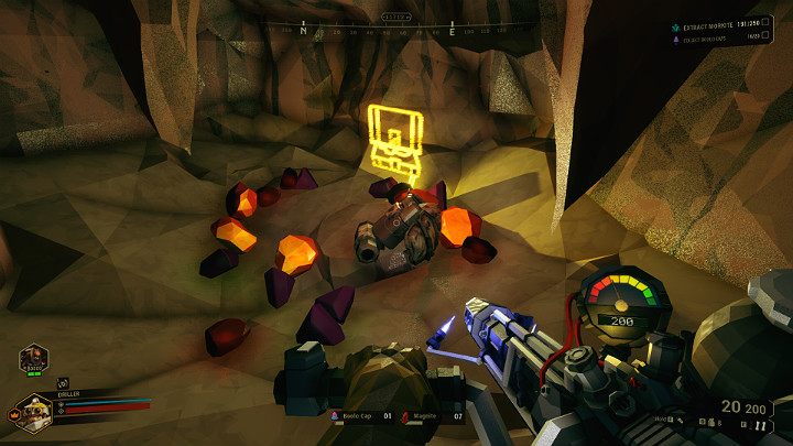 Inside the cramped chamber you will find many rare materials, such as Cropp, which are used to improve items, as well as various skins for weapons and cosmetic items with which you can change the appearance of your character - Deep Rock Galactic: Secret treasures - General information - Deep Rock Galactic Guide