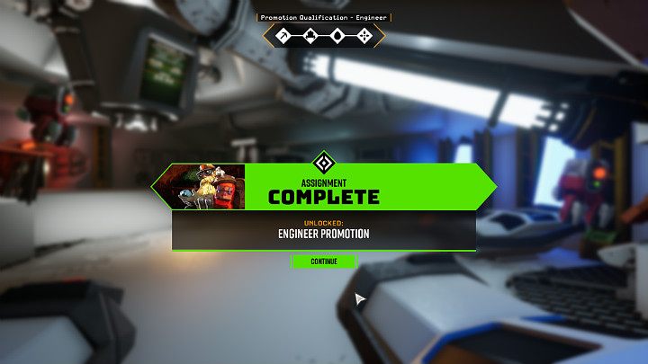 After completing all 4 tasks in the Promotion Qualification quest chain, the player will be given the opportunity to promote a given character class - Deep Rock Galactic: Character - how to promote? Promotion - Basics - Deep Rock Galactic Guide
