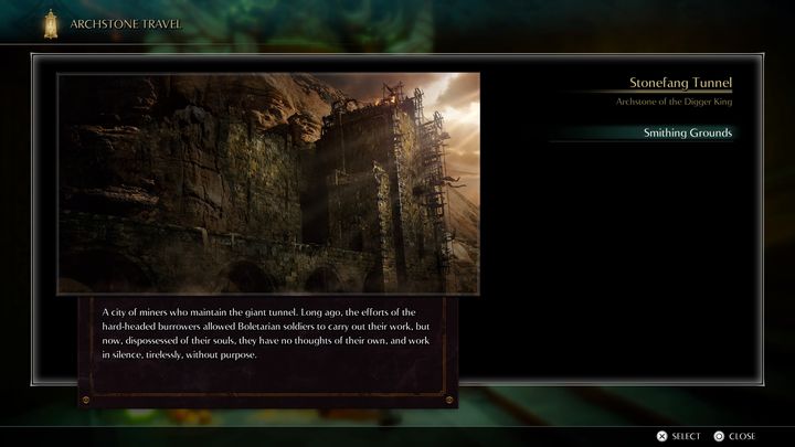 It is also consistent with where you choose which land you want to go to - Demons Souls Remake: Nexus - Basics - Demons Souls Remake Guide
