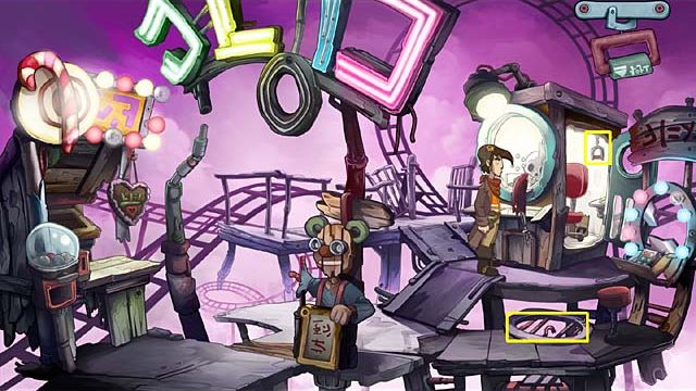 Go to the rollercoaster (to the right) - Stop the rollercoaster - Chapter four - Deponia Doomsday - Game Guide and Walkthrough