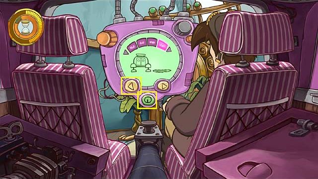 Now you need to be fast (the time is running - the icon of hourglass in the top left corner of the screen) - Make an equipment to finding and opening portals - Chapter seven - Deponia Doomsday - Game Guide and Walkthrough