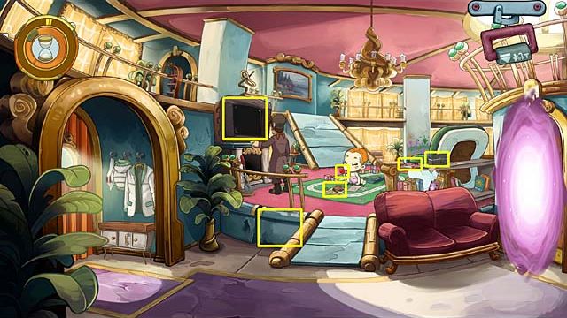 When you come to Goals habitat once again, she will be a small child - Make an equipment to finding and opening portals - Chapter seven - Deponia Doomsday - Game Guide and Walkthrough