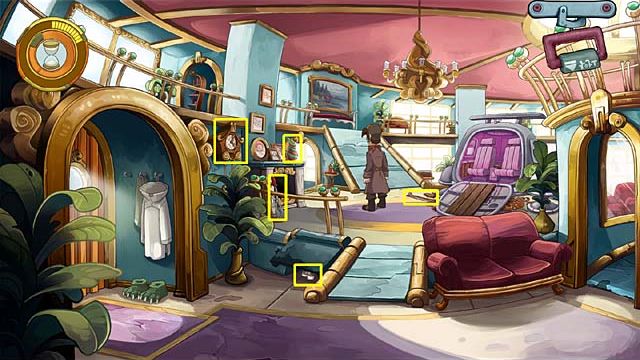 When Rufus will get rid of the elephants company, take a bow which is lying on the left side of the timepod - Make an equipment to finding and opening portals - Chapter seven - Deponia Doomsday - Game Guide and Walkthrough