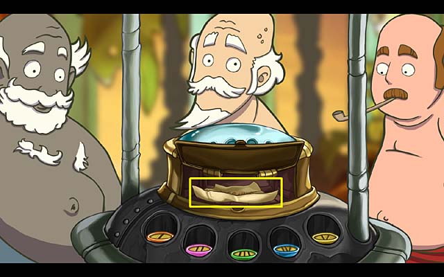 Take a note from the open drawer (the achievement Elysian Minigame-Master) - Get the code - Chapter three - Deponia Doomsday - Game Guide and Walkthrough