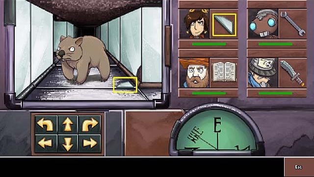 Click the upper right arrow twice, then go up twice and to the right (upper arrow) - Get the ring back - Chapter four - Deponia Doomsday - Game Guide and Walkthrough