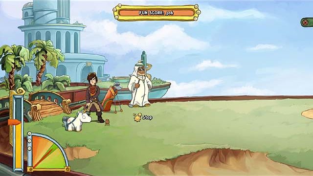 In the ball pool by clicking the arrows (icons on the bottom right) or arrows keys on the keyboard move the sight to shoot the balls into the children (LPM - the mouse cursor must be in the red field between arrows) - Get into the chill-out zone - Chapter three - Deponia Doomsday - Game Guide and Walkthrough