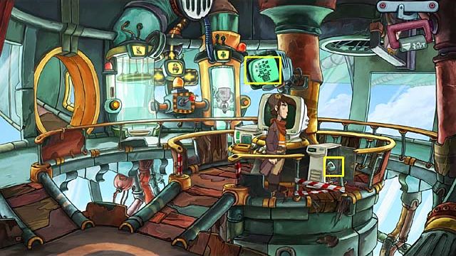 Combine the aluminum reflector with straw to get an tin foil hat - Get genetic codes of three animals - Chapter three - Deponia Doomsday - Game Guide and Walkthrough