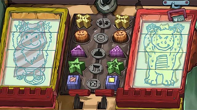 The animal 01 should have claws, friendly attitude (normal smile), fur and should be small and striped - Make matrices of three jackalopes - Chapter three - Deponia Doomsday - Game Guide and Walkthrough