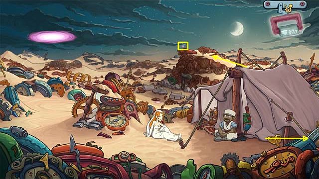 Go to the mountain (right) - Come back to the Paradox City at a right time once again - Chapter six - Deponia Doomsday - Game Guide and Walkthrough