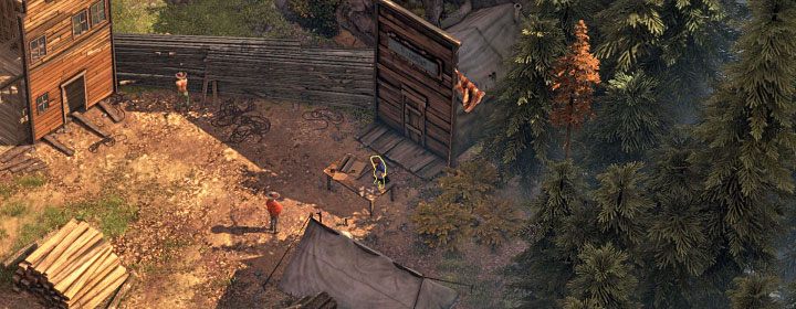 McBane stays at the construction site located in the northeastern part of the map (M3,3) - Desperados 3: Kill McBane - mission 3, walkthrough - Mission 3 - Troublemakers in Flagstone - Desperados 3 Guide