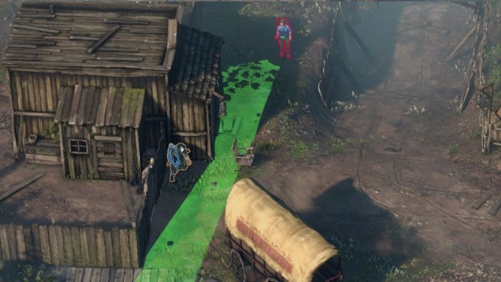 You have to go through the area that was patrolled by a Long Coat earlier (M6, 7) - Desperados 3: Meet the heroes on the train - mission 6, walkthrough - Mission 6 - The Bridge at Eagle Falls - Desperados 3 Guide