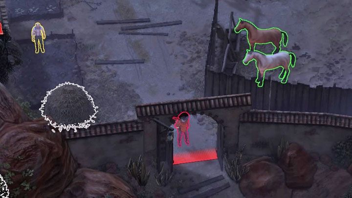 The second way is to use the main entrance to the wagon area - Desperados 3: Escape from the Hacienda with Devitt - mission 15, walkthrough - Mission 15 - A Captain of Industry - Desperados 3 Guide