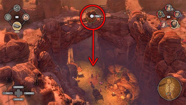 The first large boulder (M16 - Desperados 3: Mission 16 - map, badges - Mission 16 - The Old and The New - Desperados 3 Guide