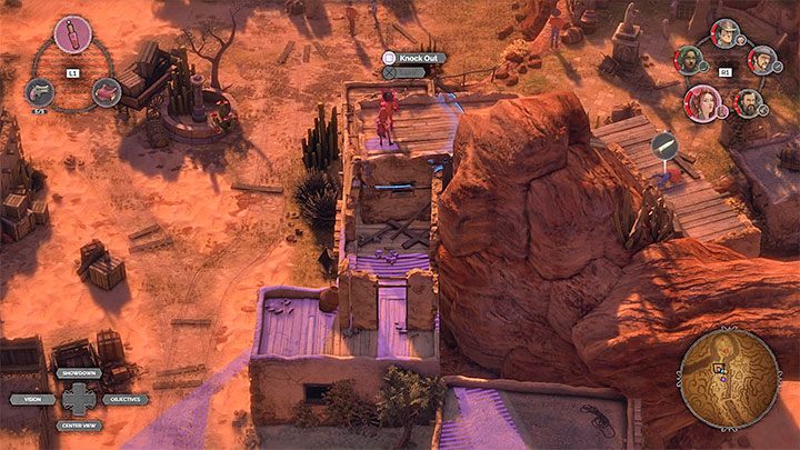 The third part of the town (M16,11) is quite problematic in terms of getting rid of the opponents in the area - Desperados 3: Reach the cemetery gate - mission 16, walkthrough - Mission 16 - The Old and The New - Desperados 3 Guide