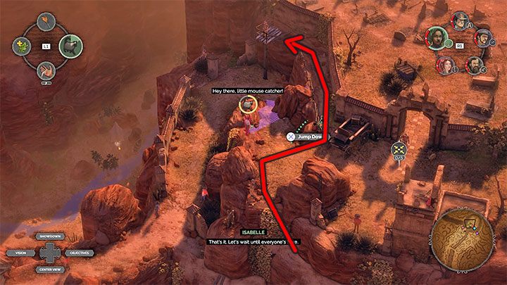 Getting rid of opponents from the area to the left of the entrance to the cemetery (M16,20) is more difficult because there are two Long Coat opponents here - Desperados 3: Reach the cemetery gate - mission 16, walkthrough - Mission 16 - The Old and The New - Desperados 3 Guide