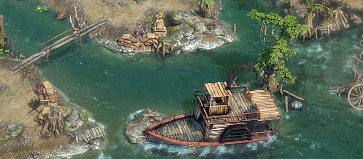 Mission 9 (Louisiana Voodoo) takes place in a fishermen village overrun by bandits - Desperados 3: Mission 9 - map, badges - Mission 9 - Louisiana Voodoo - Desperados 3 Guide