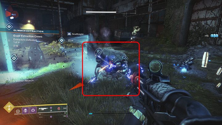 In the image above you can notice the mining device that has to be destroyed. - Destiny 2: Heroic Public Events - Destiny 2: Markers and activities - Destiny 2 Game Guide