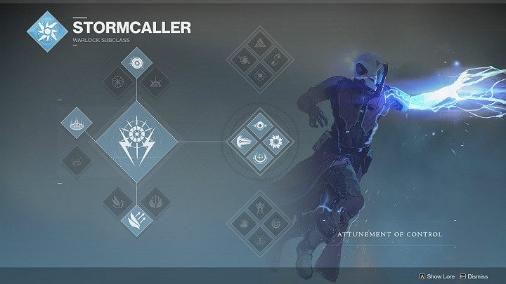 By selecting Stormcaller subclass of the Wizard class, you will have access to three different passive skill sets: Attunement of Ions, Attunement of the Elements, Attunement of Control - Destiny 2: Warlock - character classes - Destiny 2: Character classes - Destiny 2 Game Guide