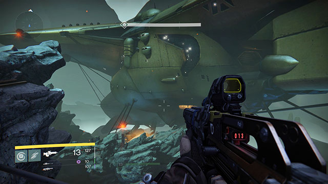 A huge cruiser of The Fallen - Scourge of Winter | Venus - Main Story - Venus - Main Story - Destiny Game Guide