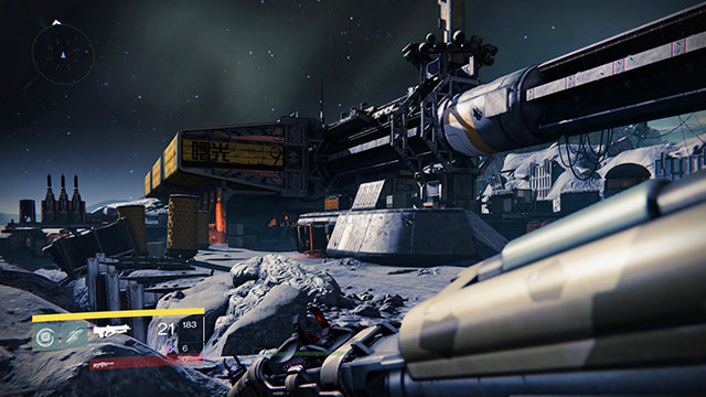 The lunar base and the first objective - The Dark Beyond | Moon - Main Story - Moon - Main Story - Destiny Game Guide