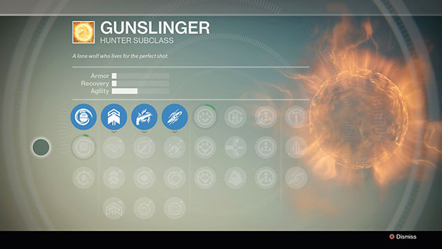 Gunslinger subclass progression tree - Hunter | Character creation - Character creation - Destiny Game Guide