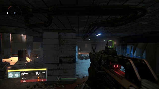 The room with the chest seen from the outside - Mars | Gold Chests - Gold Chests - Destiny Game Guide