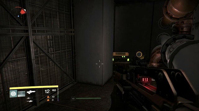 The chest is hidden behind the netting in the small room - Mars | Gold Chests - Gold Chests - Destiny Game Guide