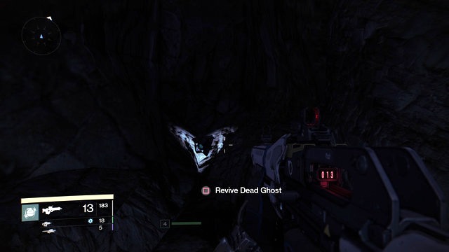 The Ghost is in hidden in the hole in the right wall - Earth | Dead Ghosts - Dead Ghosts - Destiny Game Guide