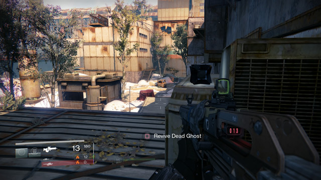 The view next to the Ghost from the metal building - Earth | Dead Ghosts - Dead Ghosts - Destiny Game Guide