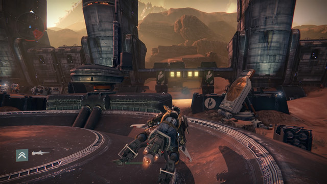 Ghost is located on the left behind this gate. - Mars | Dead Ghosts - Dead Ghosts - Destiny Game Guide