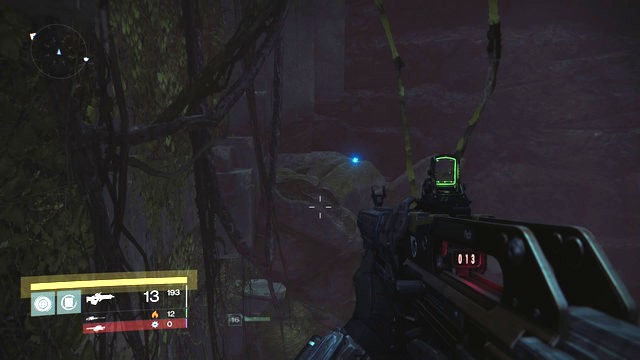 The blue Ghosts light visible from the heights. - Mars | Dead Ghosts - Dead Ghosts - Destiny Game Guide