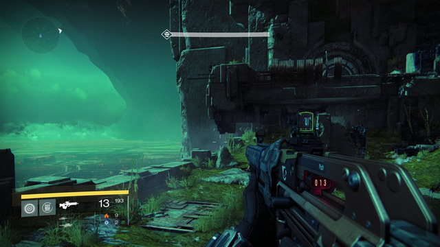 Place showing the scarp which leads to the Ghost. - Mars | Dead Ghosts - Dead Ghosts - Destiny Game Guide