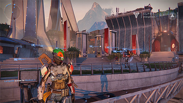In the Tower you can e.g. buy things, take new missions, and meet other players - The Tower | Exploration - Exploration - Destiny Game Guide