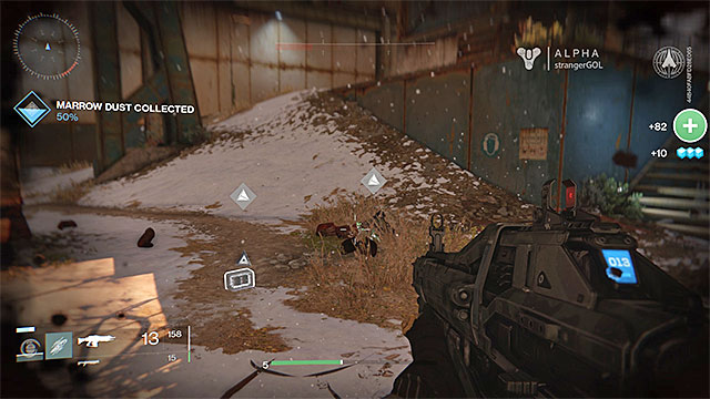 In one type of missions you have to gather items dropped by enemies - Exploration | Types of missions - Types of missions - Destiny Game Guide