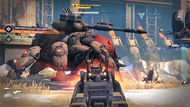 Defeating a Walker may be impossible without other players help - Events | Types of missions - Types of missions - Destiny Game Guide