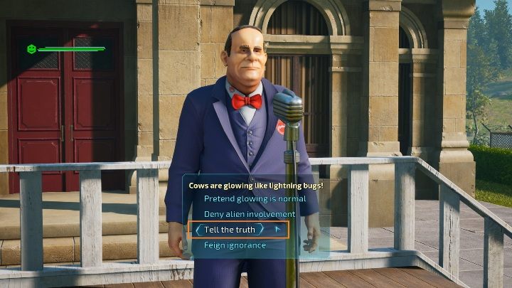 Lets start with the first dialog option - Destroy All Humans 2020: Citizen Crypto - Residents satisfaction, walkthrough - Walkthrough - Destroy All Humans Remake Guide