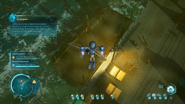 After you have recovered all your equipment, go to the ship - Destroy All Humans 2020: Furon Down - A conversation with the ships pilot - Walkthrough - Destroy All Humans Remake Guide