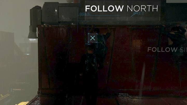 You can choose one of the available paths and join North or Simon - your choice does not matter, even if the decision is written into your Flowchart. - Spare Parts | Marcus | Detroit Become Human Walkthrough - Marcus Walkthrough - Detroit Become Human Guide