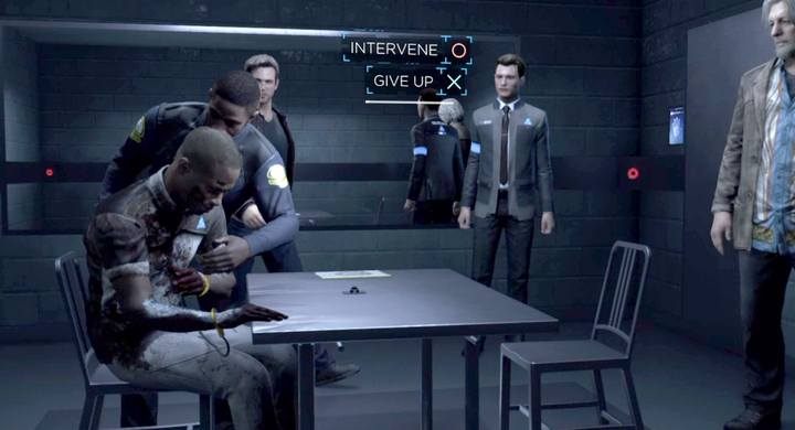 Whether you intervene has a big impact on the outcome of this scene. - Interrogation | Connor | Detroit Become Human Walkthrough - Connor Walkthrough - Detroit Become Human Guide
