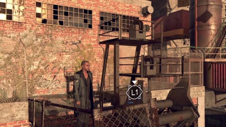 Climb on the crane to continue. - Jericho & Time to Decide | Marcus | Detroit Become Human Walkthrough - Marcus Walkthrough - Detroit Become Human Guide