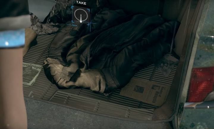 Clothes can be found in the trunk of the car - its a required element for the story. - Great Escape | Kara | Detroit Become Human Walkthrough - Kara Walkthrough - Detroit Become Human Guide