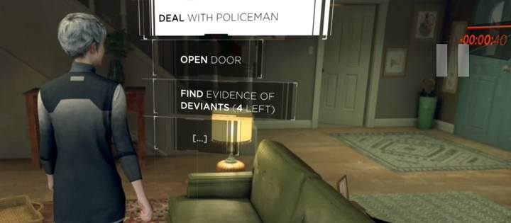 It is not certain that you will be able to perform all side activities before the policeman at the door shows up - Train at midnight | Kara | Detroit Become Human Walkthrough - Kara Walkthrough - Detroit Become Human Guide