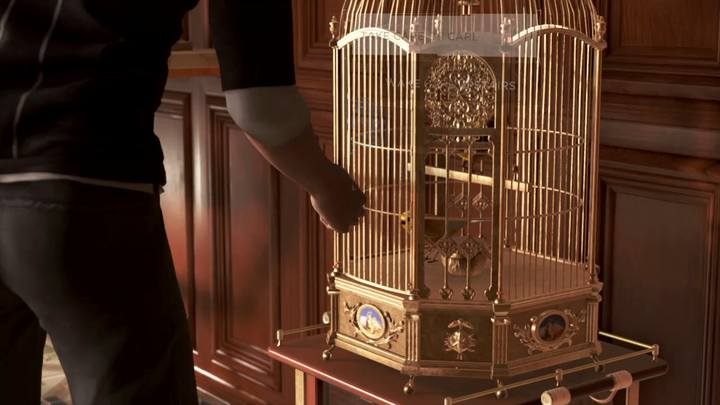 Birds in the cage are mechanical - calibrate them (additional interaction). - The Painter | Marcus | Detroit Become Human Walkthrough - Marcus Walkthrough - Detroit Become Human Guide