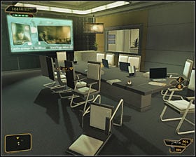 5 - (1) Reaching room 404 - Confronting Eliza Cassan - Deus Ex: Human Revolution Game Guide