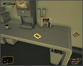 Start the exploration from examining the southern evacuation route, coming across a palmtop #1 with a code - 8825 - into the server room - (1) Reaching room 404 - Confronting Eliza Cassan - Deus Ex: Human Revolution Game Guide