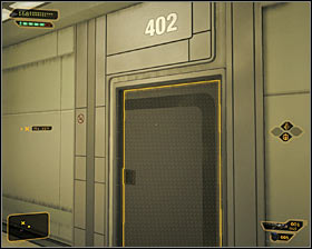 10 - (1) Reaching room 404 - Confronting Eliza Cassan - Deus Ex: Human Revolution Game Guide