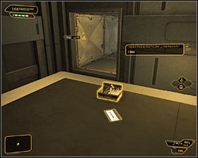 An alternative option is jumping into the right, inoperable elevator shaft #1, but in such situation you would need to have the Icarus Landing System augmentation - (2) Peaceful solution: Getting out of the ambush - Confronting Eliza Cassan - Deus Ex: Human Revolution Game Guide