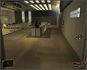 Your goal is to reach the elevators, though you should consider devoting some time on finding the new weapon upgrade - (2) Aggressive solution: Getting out of the ambush - Confronting Eliza Cassan - Deus Ex: Human Revolution Game Guide